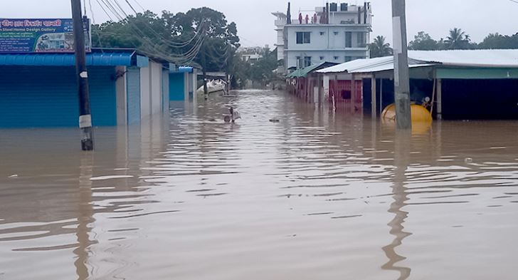 খাগড়াছড়িতে স্মরণকালের বন্যা